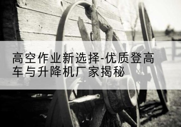 昭觉登高车厂家-高空作业新选择-优质登高车与升降机厂家揭秘